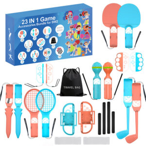 Herné príslušenstvo Nintendo Switch 23-in-1 Family Accessory Pack 2 - Orange a Blue sada