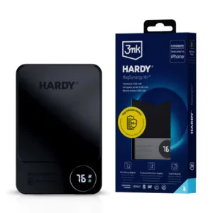 Powerbanka 3mk HARDY MagSynergy Ni+ 5000 mAh 22,5 W USB 1C1L – čierna
