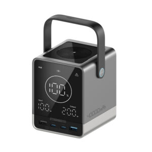 Powerbanka Cuktech 300W 40000mAh s bezdrôtový nabíjaním 2x USB-C + 2x USB-A – čierna