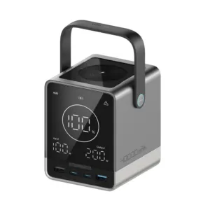 Powerbanka Cuktech 300 W 40 000 mAh s bezdrôtovým nabíjaním 2x USB-C + 2x USB-A – čierna