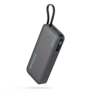 Powerbanka Cuktech CUKP200NGLDG 45W 20000mAh so zabudovaným USB-C káblom – sivá