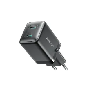 Sieťová nabíjačka Joyroom JR-TCG17 45 W 2x USB-C (EU zástrčka) – čierna