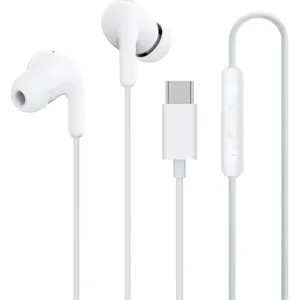 Káblové slúchadlá do uší Xiaomi BHR8931GL USB-C s diaľkovým ovládaním – biela