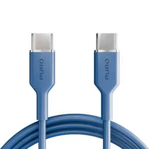 Kábel Puro ICON USB-C – USB-C 1,5 m – modrá