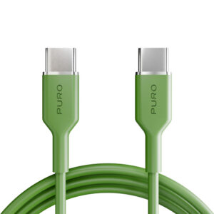 Kábel Puro ICON USB-C – USB-C 1,5 m – zelená