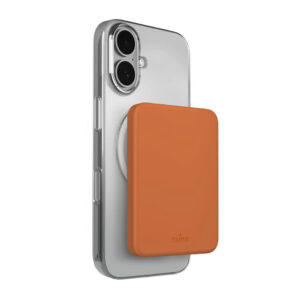 Ultratenká powerbanka Puro 4200 mAh USB-C kompatibilná s MagSafe – oranžová