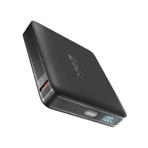 Powerbanka SBS HD 10W 5000mAh USB-C s LCD displejom – čierna