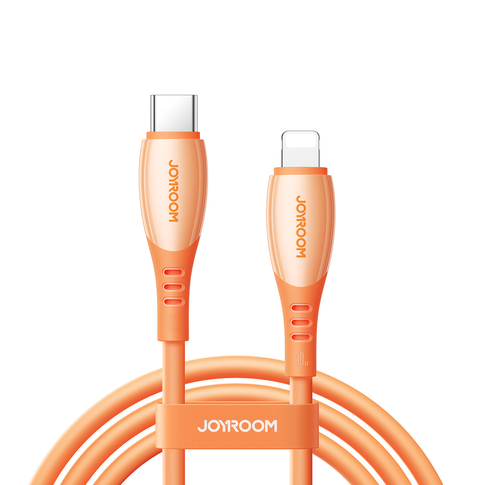 Kábel Joyroom S-A59 Vibrant Series 30W USB-C - Lightning 1.2m – oranžová