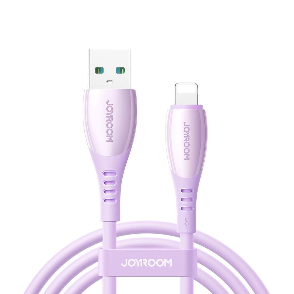 Kábel Joyroom S-A59 Vibrant Series 3A USB-A - Lightning 1.2m – fialová