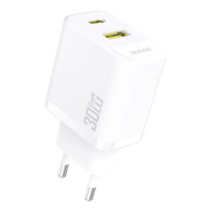 Sieťová nabíjačka Dudao A27TEU GaN PD 30 W USB-A + USB-C – biela
