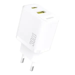 Sieťová nabíjačka Dudao A27TEU GaN PD 30 W USB-A + USB-C – biela