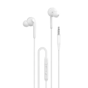 Káblové slúchadlá do uší Dudao X3+, mini jack 3,5 mm – biela