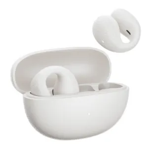 Bezdrôtové slúchadlá QCY Crossky C10 OWS s klipom, ENC, IPX5, Bluetooth 5.4 – biela