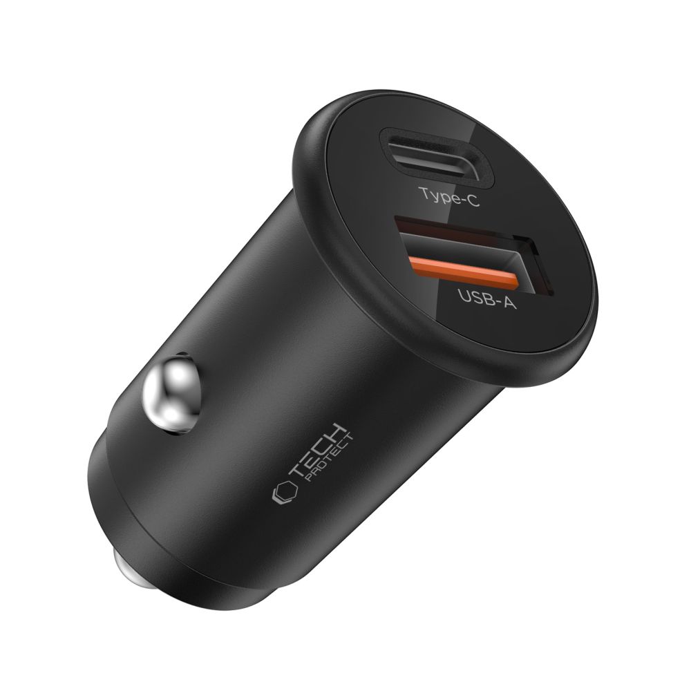 Nabíjačka do auta Tech-Protect CC02 35W 2-port USB-C / USB-A – čierna – Obrázok 2