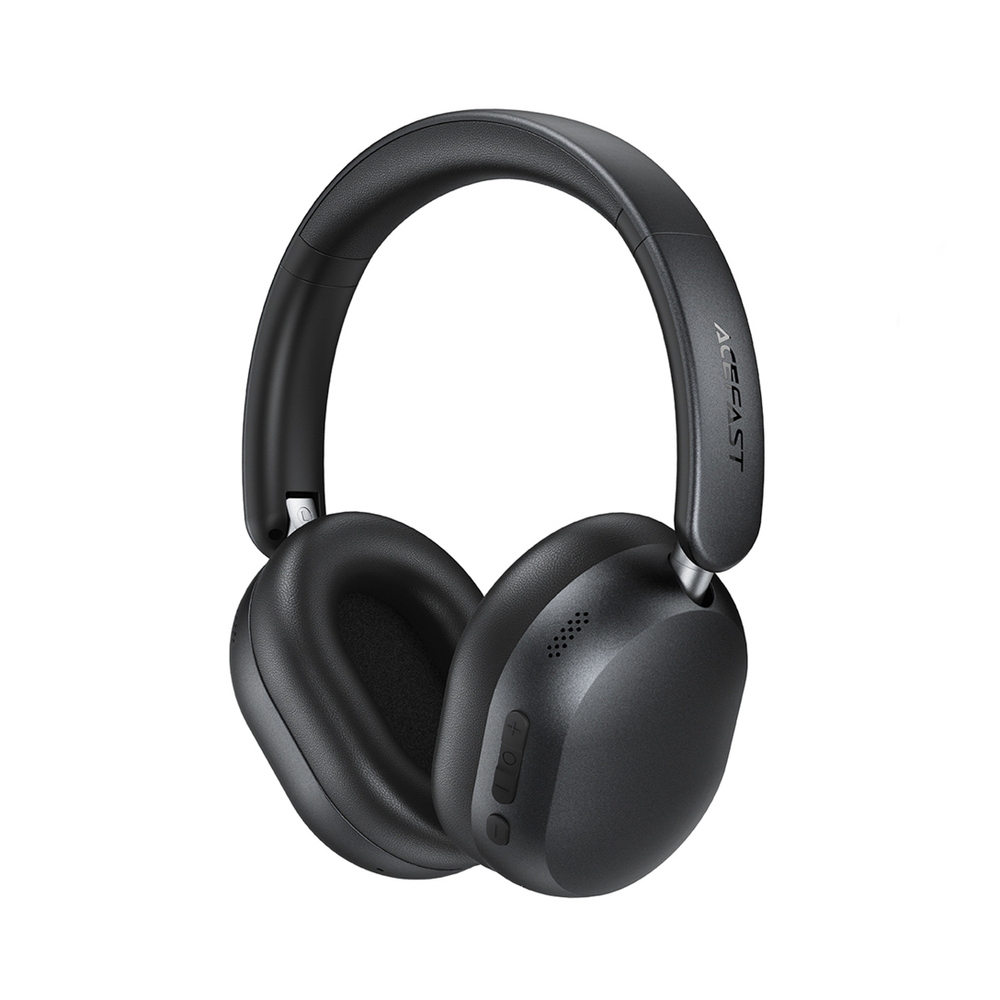 Bezdrôtové slúchadlá Acefast H12 na uši Bluetooth 5.4 s ANC – čierna