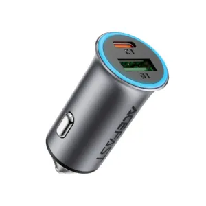 Nabíjačka do auta Acefast B16 95 W USB-A + USB-C – sivá