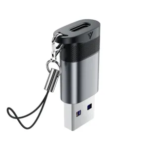 Adaptér Acefast J8 USB-C na USB-A – sivá