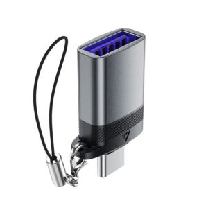 Adaptér Acefast J7 USB-A - USB-C – sivá