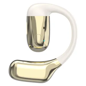Bezdrôtové slúchadlo Dudao U4Pro Bluetooth so závesom za ucho, univerzálne pre obe uši – béžovo-zlatá