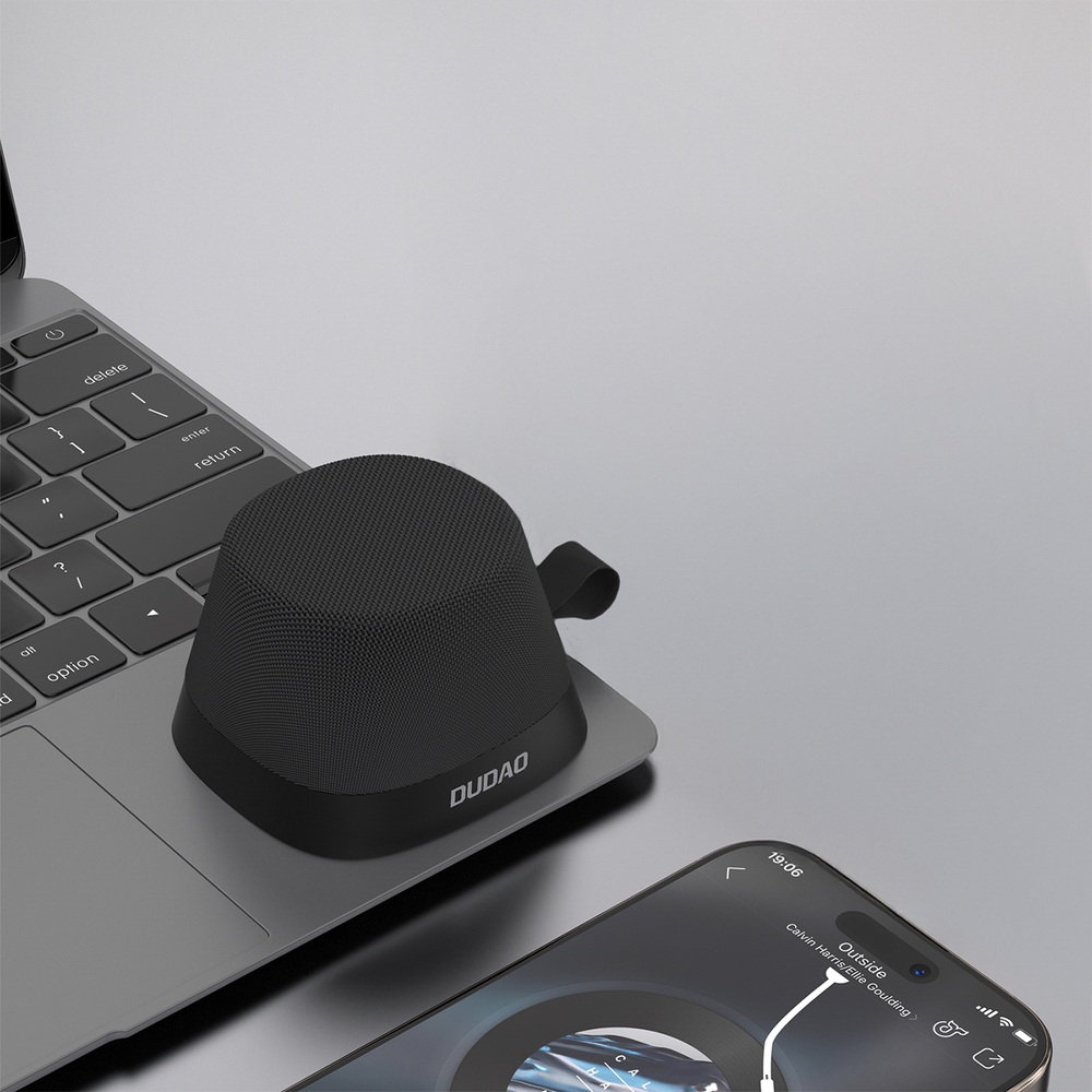 Bezdrôtový reproduktor Dudao Y20 Bluetooth 5.3 s magnetickým držiakom – čierna – Obrázok 6
