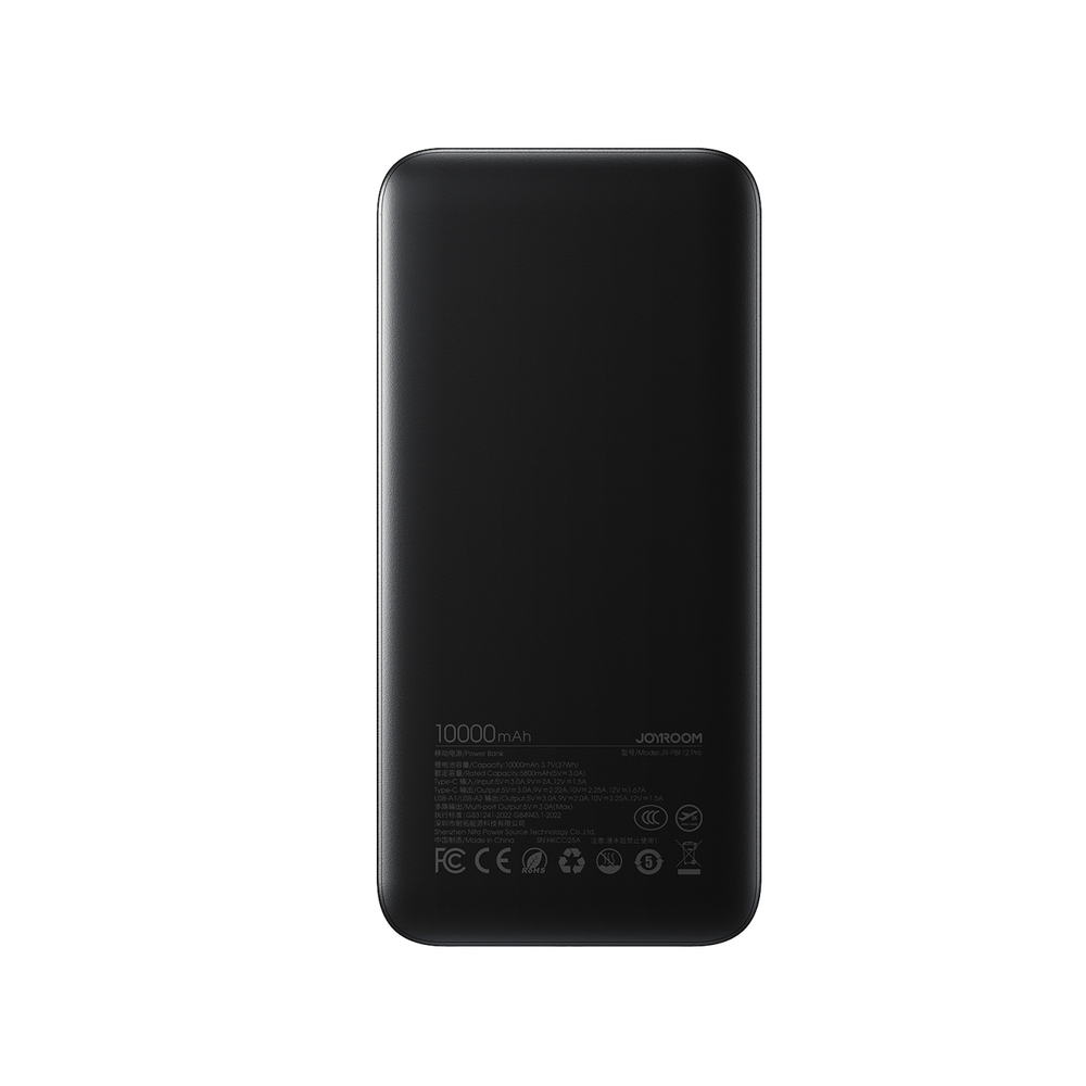 Powerbanka Joyroom JR-PBF12 Pro 22,5 W 10 000 mAh s digitálnym displejom 2x USB-A, 1x USB-C – čierna – Obrázok 2