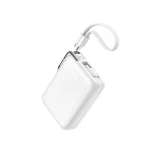 Powerbanka Joyroom JR-PBF27 Pro 10 000 mAh 30 W so zabudovaným káblom USB-C + kábel USB-C – Lightning – biela