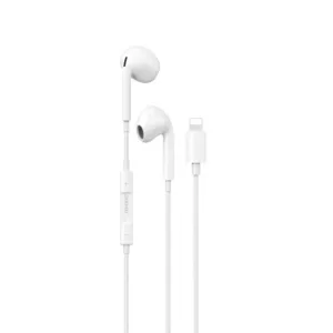 Slúchadlá do uší Dudao X14PROL-W1 s konektorom Lightning – biela