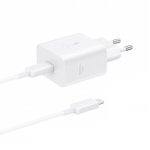 Sieťová nabíjačka Samsung EP-T4511XBEGEU 45 W 4,05 A USB-C s káblom USB-C – biela