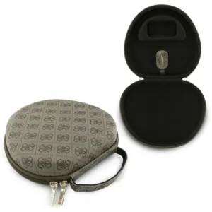 Puzdro na slúchadlá Guess Carry Box – hnedá