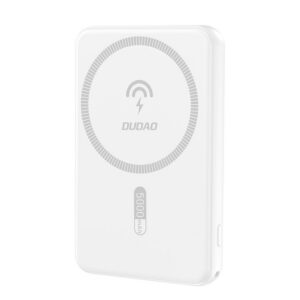 Magnetická powerbanka Dudao K14S 20 W 5000 mAh 1x USB-A, 1x USB-C – biela