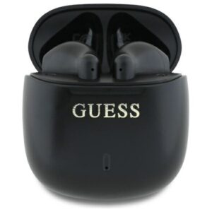 Bezdrôtové slúchadlá Guess Bluetooth s potlačou Classic Logo – čierna