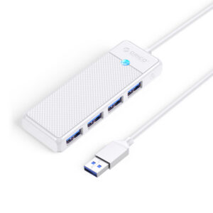 USB hub Orico PAPW4A-U3 4-port 4x USB-A 3.0 1.8 m – biela