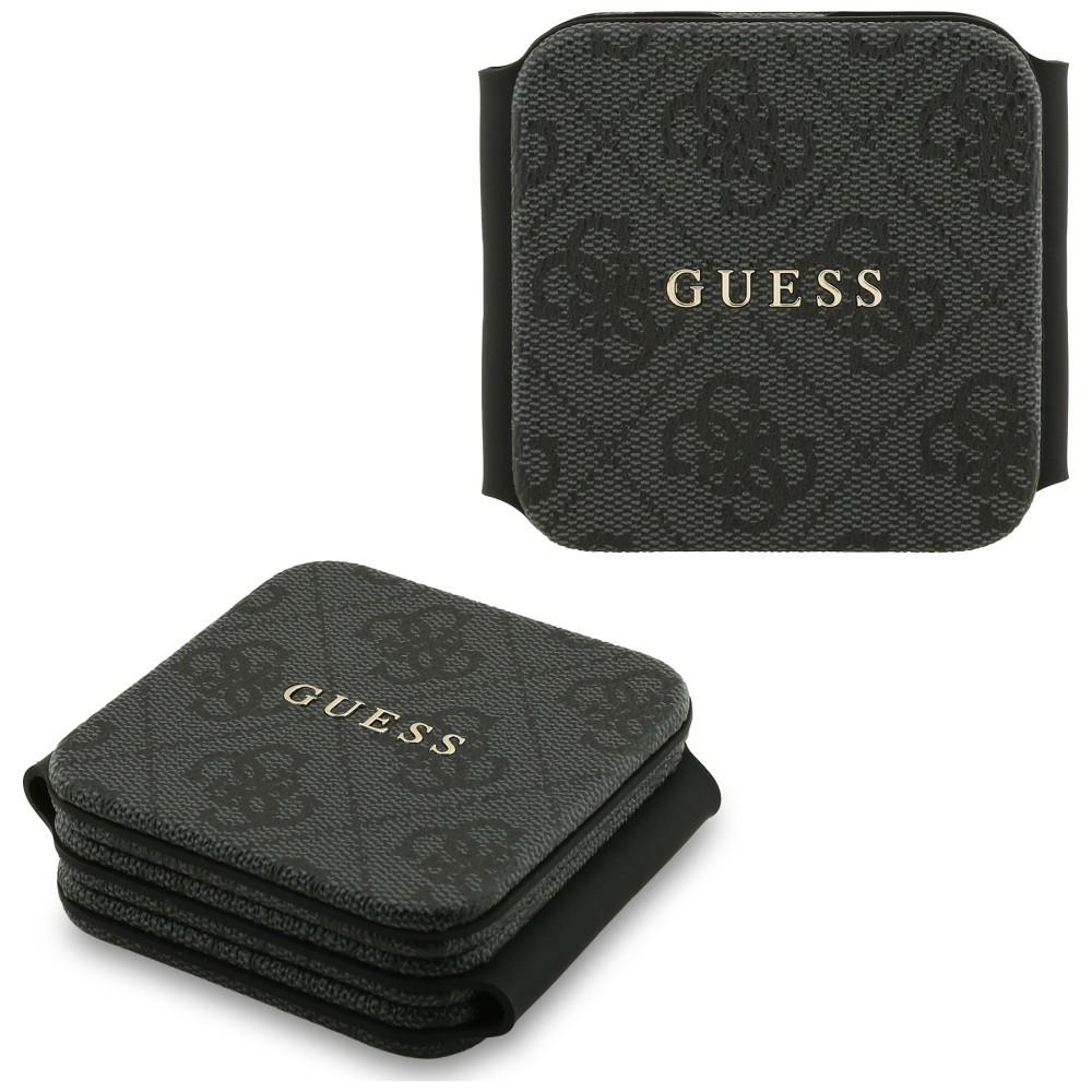 Bezdrôtová nabíjačka Guess 4G 3-in-1 15W MagSafe – čierna