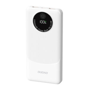 Powerbanka Dudao K12 10 000 mAh PD 22,5 W USB-A, USB-C – biela