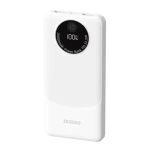 Powerbanka Dudao K12 10 000 mAh PD 22,5 W USB-A, USB-C – biela
