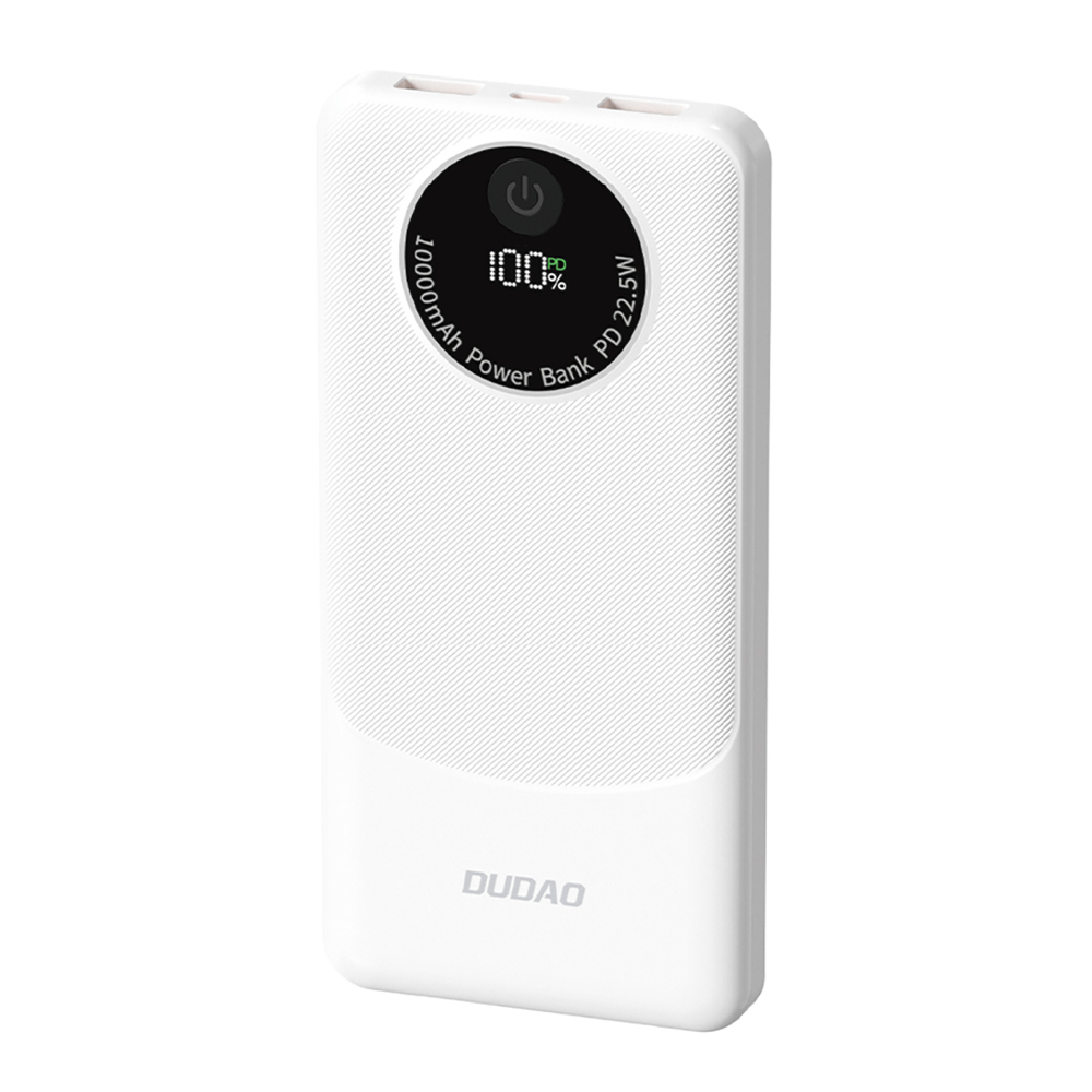 Powerbanka Dudao K12 10000mAh PD22.5W USB-A, USB-C – biela
