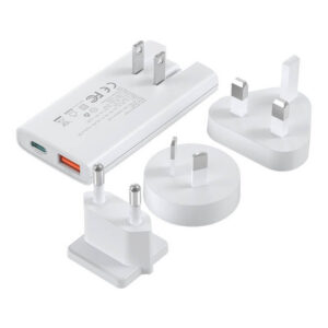 Nabíjačka Choetech PD6011 65W GaN Ultra USB-C + USB-A – biela
