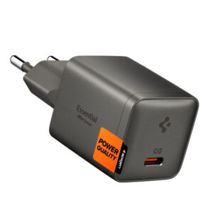Sieťová nabíjačka Spigen Essential EE301EU 30 W, 1 port – tmavosivá