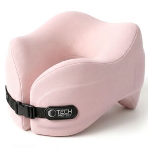 Cestovný vankúš Tech-Protect ComfortRest – ružová