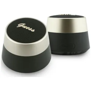 Reproduktor Guess Bluetooth 5 W s kovovým písaným logom – čierna