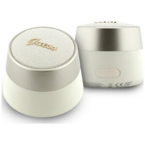 Reproduktor Guess Bluetooth 5 W s kovovým písaným logom – zlatá