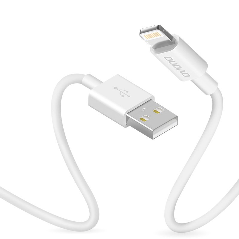 Kábel Dudao USB / Lightning 3A 1m (L1L biela) – biela