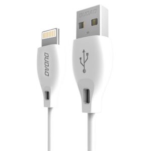 Kábel Dudao USB / Lightning kábel 2.4A 1m (L4L 1m biela) – biela