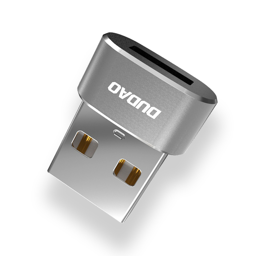 Adaptér Dudao L16AC USB-C na USB-A – čierna – Obrázok 2