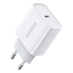 Sieťová USB nabíjačka Ugreen Power Delivery 3.0, Quick Charge 4.0+ 20 W, 3 A (60450) – biela