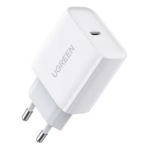 Sieťová USB nabíjačka Ugreen Power Delivery 3.0, Quick Charge 4.0+ 20 W, 3 A (60450) – biela