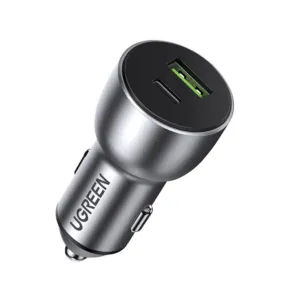 Nabíjačka do auta Ugreen USB-A / USB-C Quick Charge 3.0, Power Delivery 36 W, 3 A (CD213 60980) – sivá