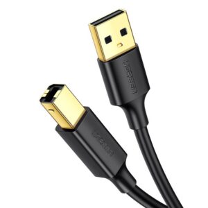 Kábel Ugreen USB Type B printer (samec) - USB 2.0 (samec) 480 Mbps 1.5 m čierna (US135 10350)