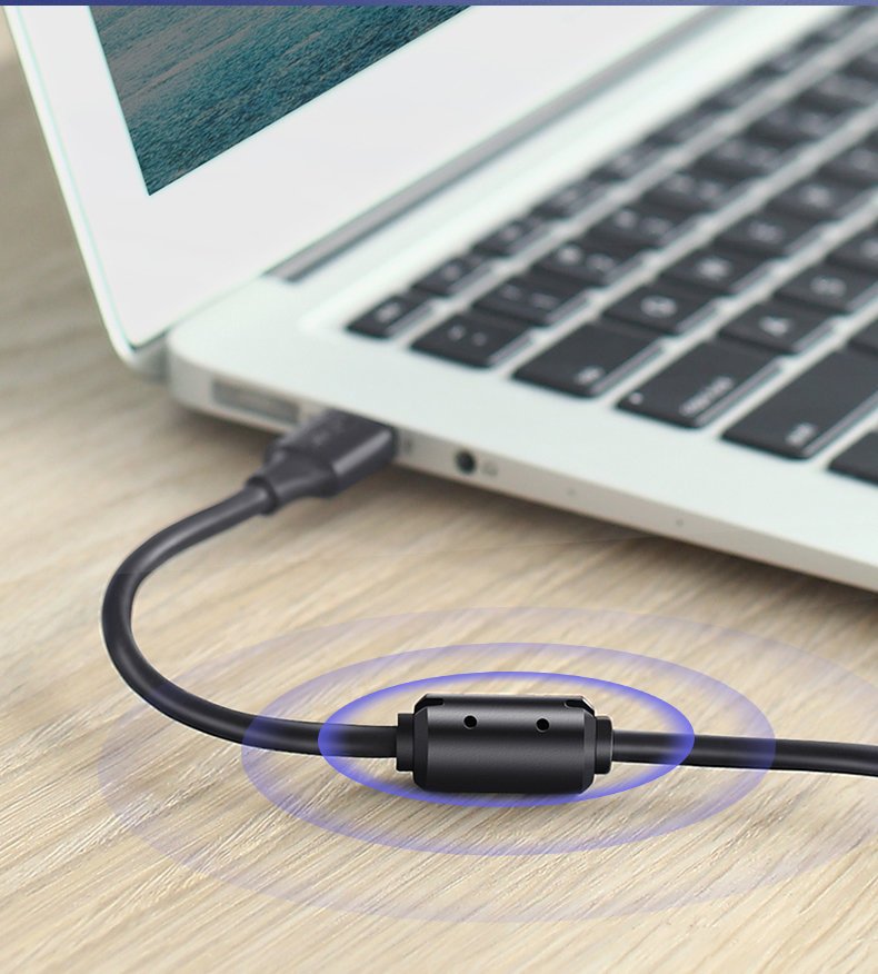 Kábel Ugreen pre tlačiareň USB-B (samec) – USB 2.0 (samec) 480 Mb/s, 1,5 m (US135 10350) – čierna – Obrázok 6