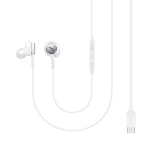 Káblové slúchadlá do uší Samsung AKG USB-C (EO-IC100BWEGEU) – biela